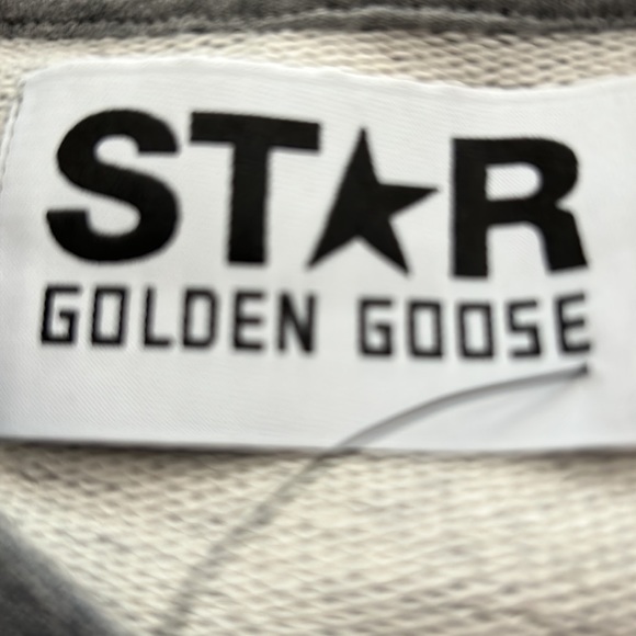 Golden Goose Star cotton sweatshirt with contrasting gold star on the front Sz S - Picture 3 of 5